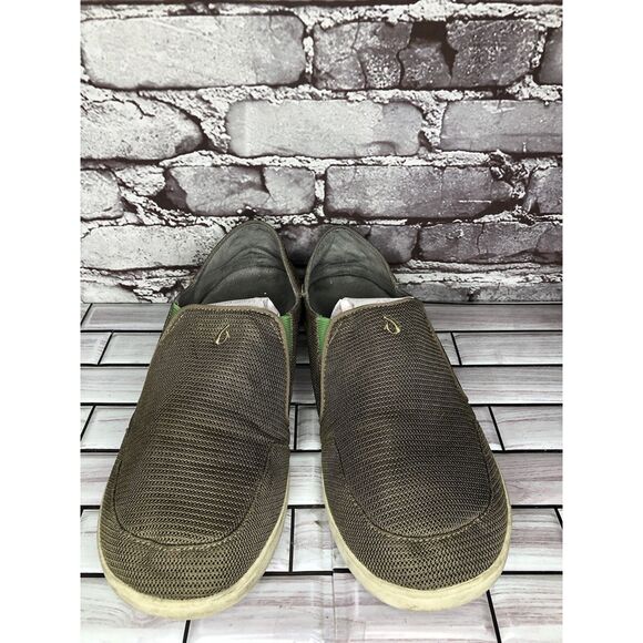 Olukai Nohea Mesh Green Textile Comfort Casual Loafers Shoes Men Sz 11M US/44EU - Picture 3 of 16